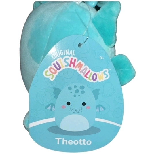 NWT Squishmallows Theotto the Teal Cthuulhu 3" Clip On plush - Picture 8 of 12